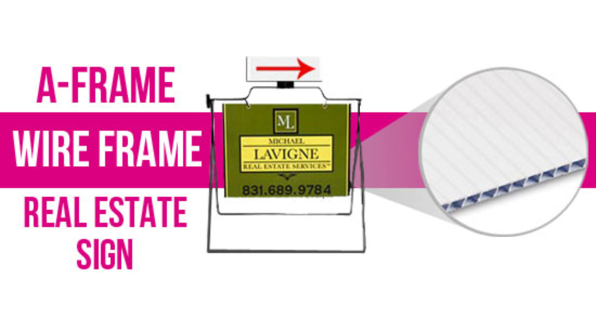 A-Frame / Wire Frame / Real Estate Sign