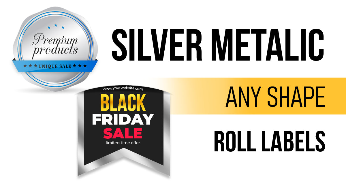 Custom Rolled Labels - Silver