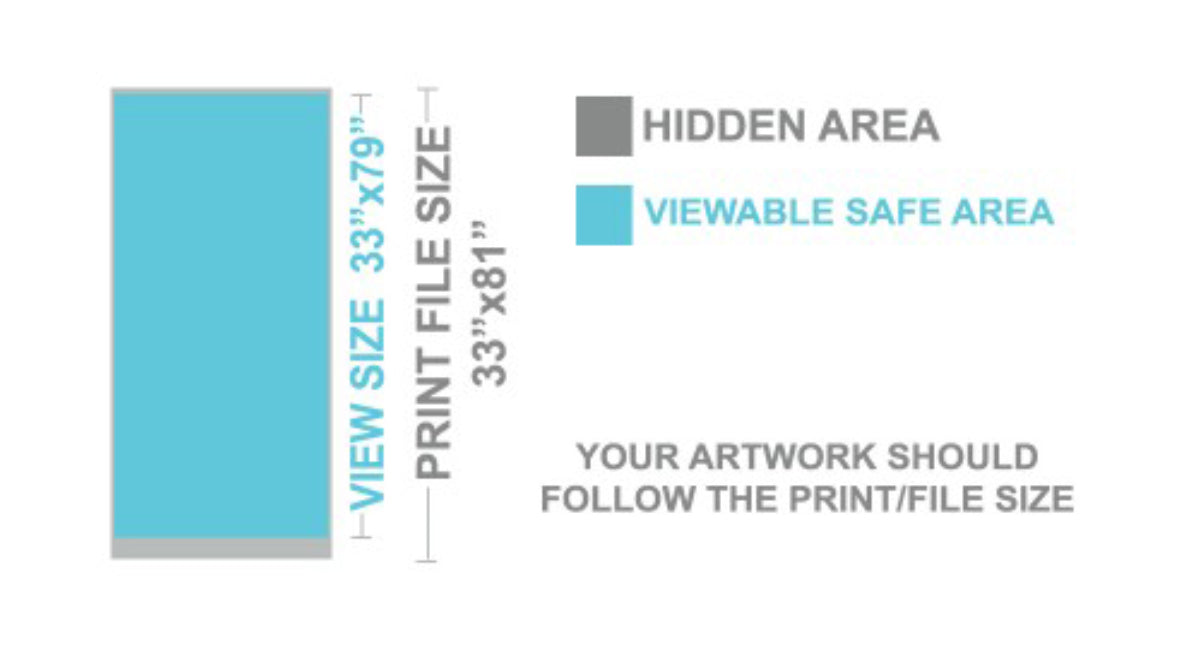 33x81" | Wide Base Retractable Stand