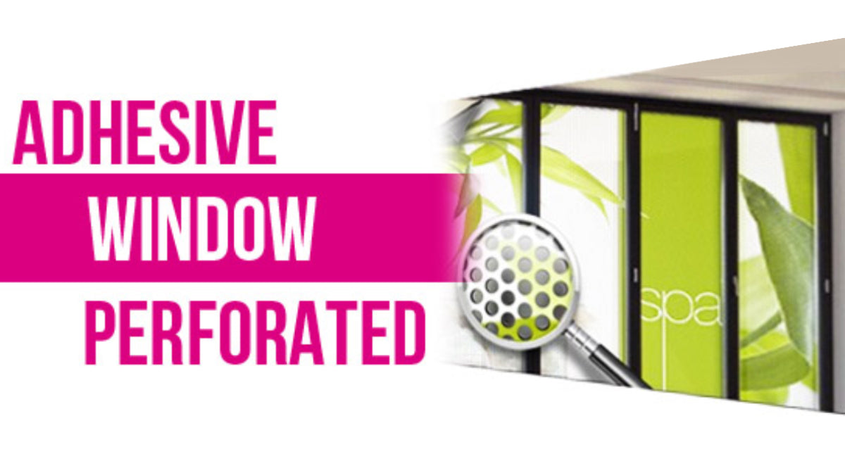 Adhesive Window Perforated