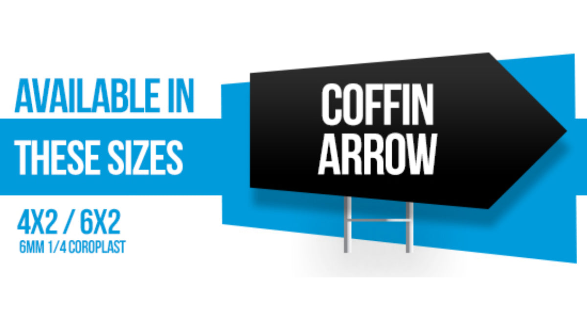 Coffin Arrow Coroplast 6MM 1/4