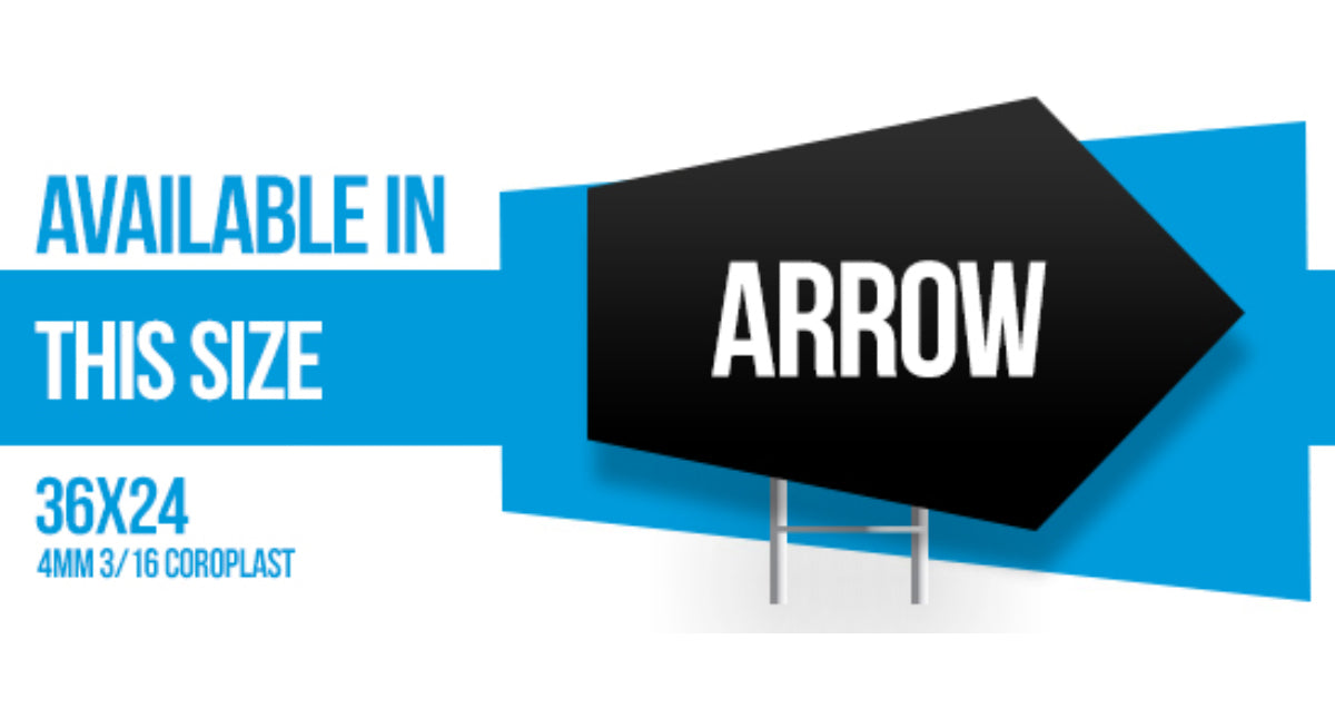 Coffin Land Arrow Coroplast 4MM 3/16