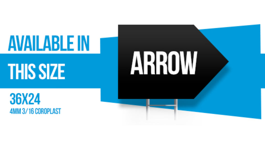 Mega Land Arrow Coroplast 4MM 3/16