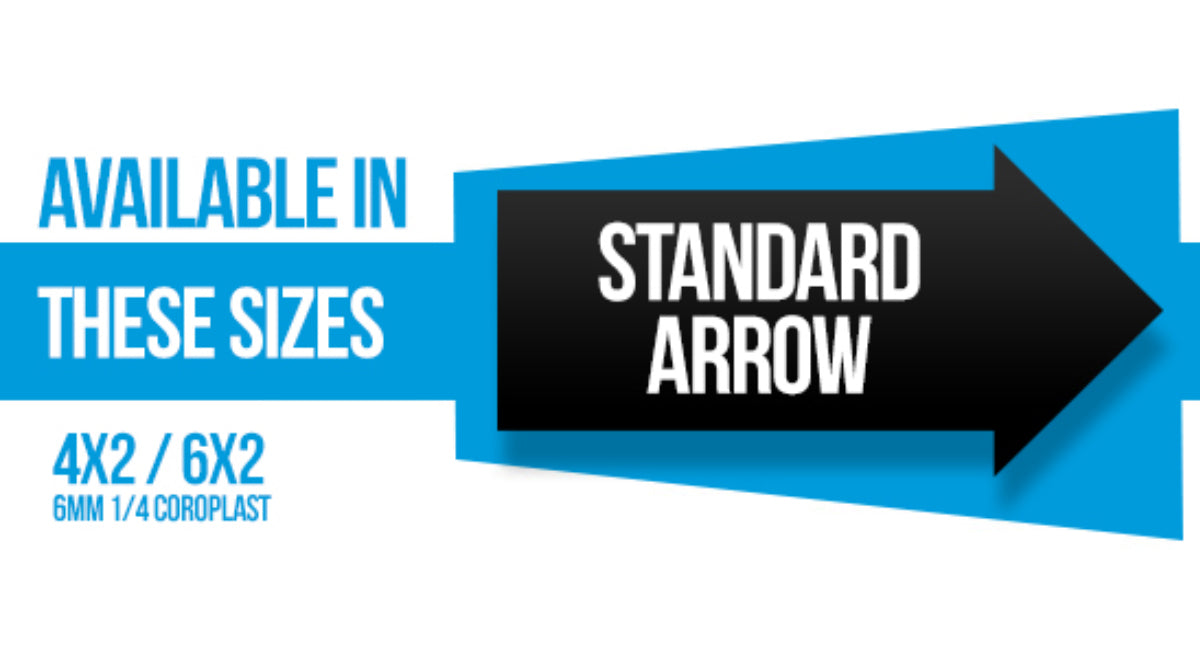 Standard Arrow Coroplast 6MM 1/4