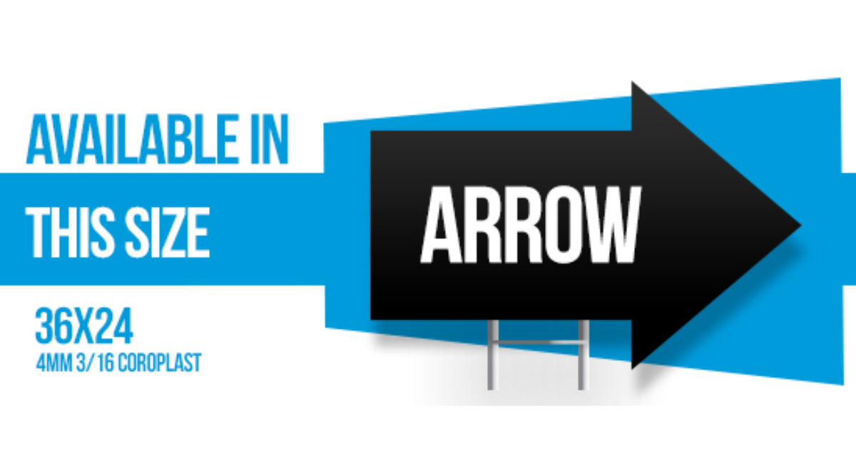 Standard Land Arrow Coroplast 4MM 3/16